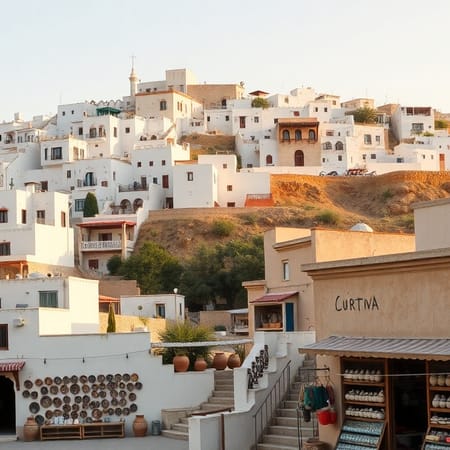 Image of: Arabic Script and Mountain Views: A Bowl from Amman